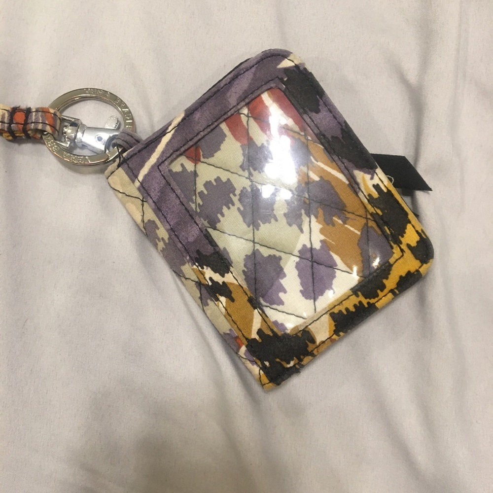 Vera Bradley card holder with lanyard